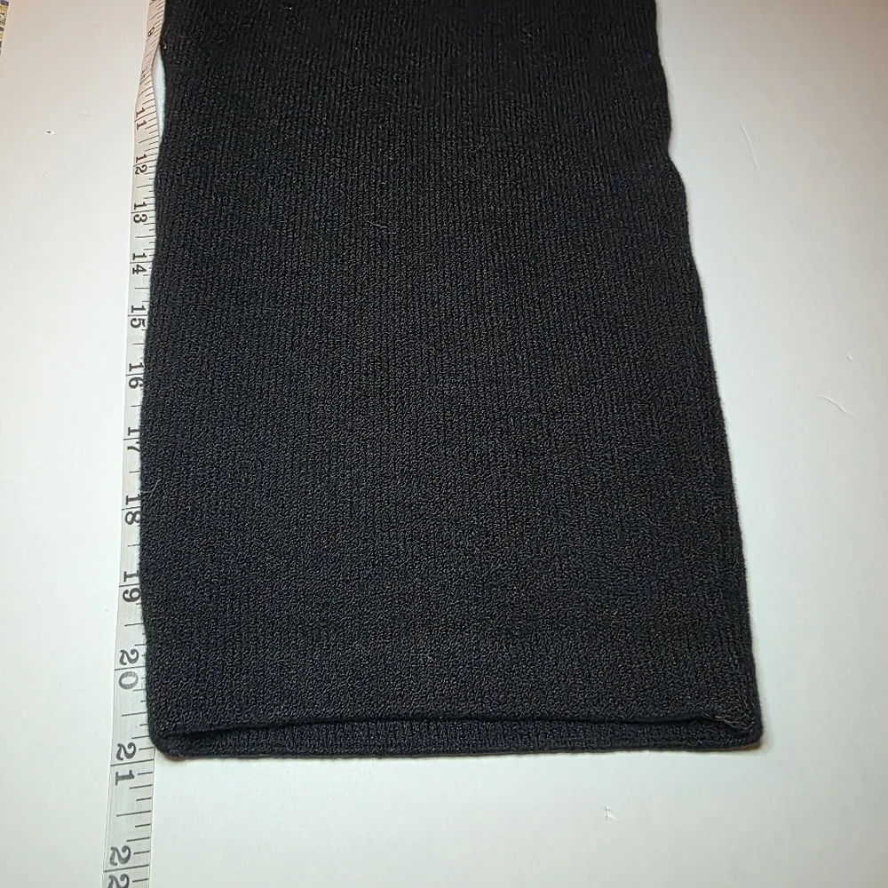 St John Santana Knit Straight Leg Crop High Waisted Pants Black Stretch Size 4 - Picture 10 of 11